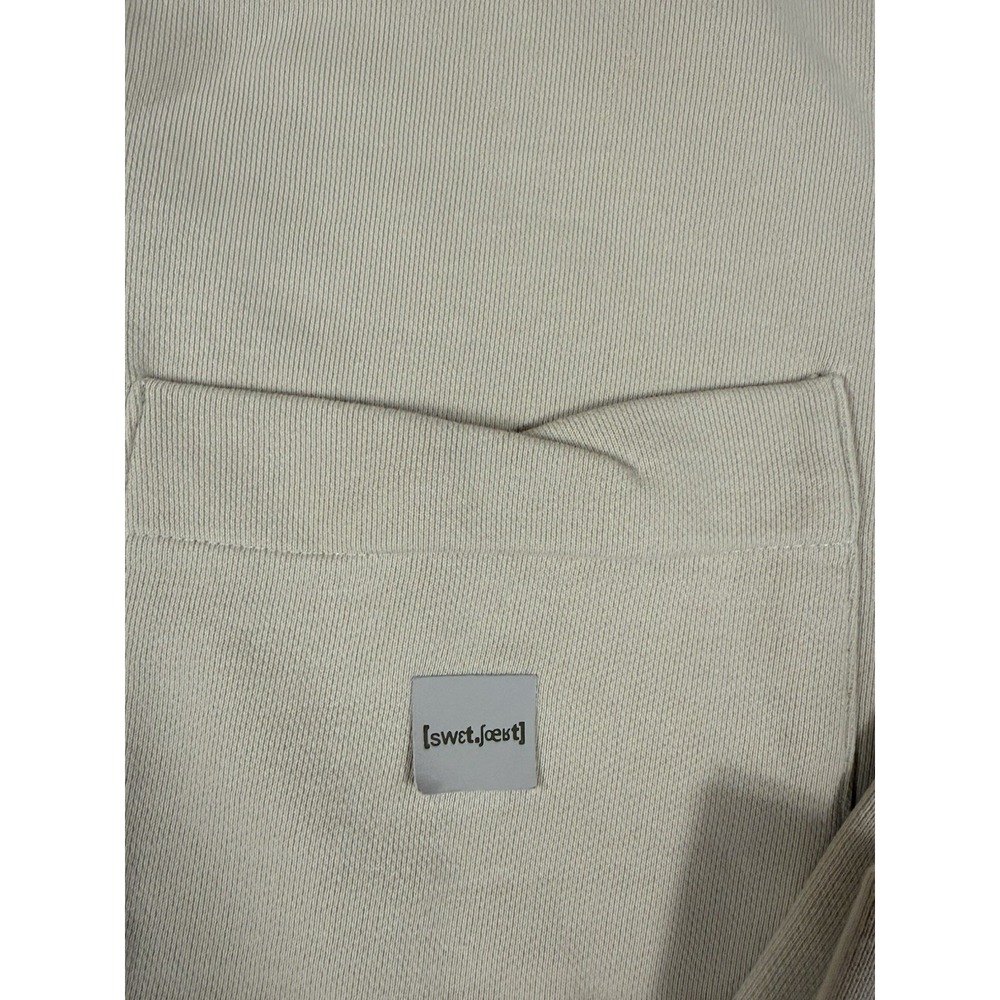 Zara Womens Oversized Pocket Sweatshirt Crewneck Pullover Long‎ Sleeve Beige L - Picture 5 of 8